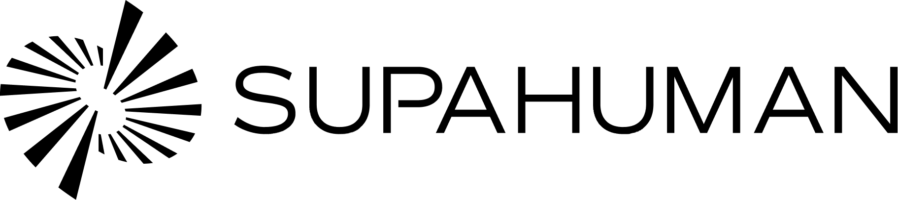 SupaHuman logo, black